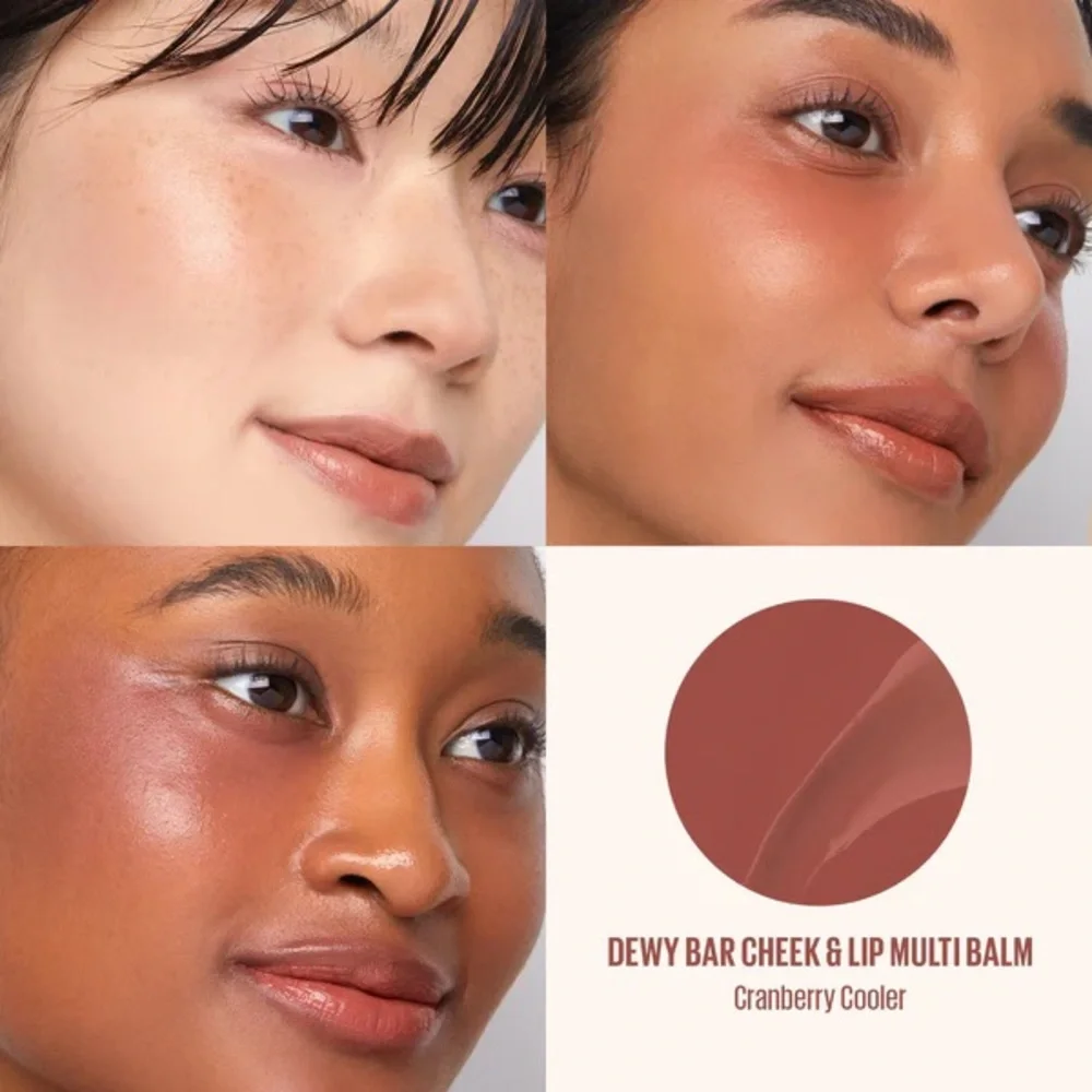 💝NEW KAJA DEWY BAR Cranberry Cooler💝Cheek & Lip Multi Bar